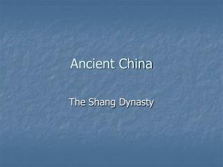 Ancient China