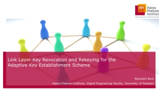 Link Layer Key Revocation and Rekeying for the Adaptive Key Establishment Scheme