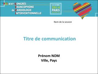 Titre de communication