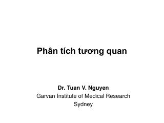 Phân tích tương quan