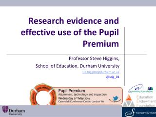 Research evidence and effective use of the Pupil Premium