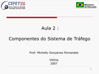 Aula 2 : Componentes do Sistema de Tráfego