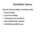 Aineiston keruu