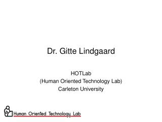 Dr. Gitte Lindgaard