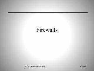 Firewalls