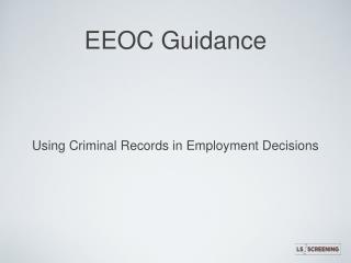 EEOC Guidance