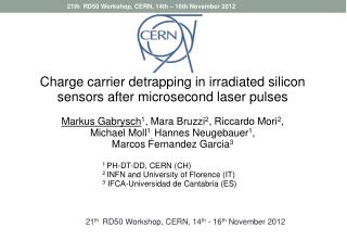 Charge carrier detrapping in irradiated silicon sensors after microsecond laser pulses
