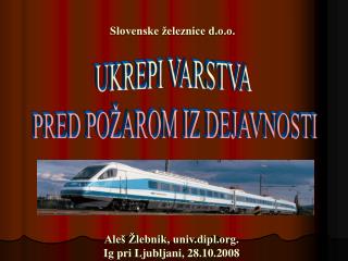 Aleš Žlebnik, univ.dipl. Ig pri Ljubljani, 28.10.2008