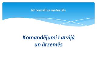 Informatīvs materiāls