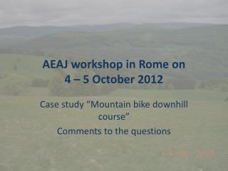 AEAJ workshop in Rome on 4 – 5 October 2012