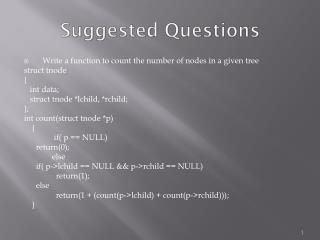 Suggested Questions
