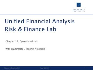 Unified Financial Analysis Risk &amp; Finance Lab