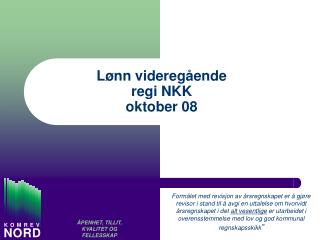 Lønn videregående regi NKK oktober 08