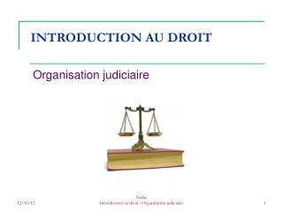 INTRODUCTION AU DROIT