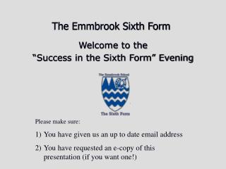 The Emmbrook Sixth Form