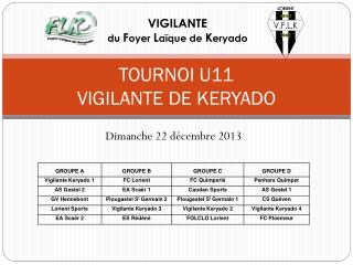 TOURNOI U11 VIGILANTE DE KERYADO