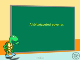 A költségvetési egyenes