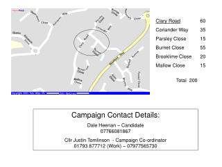 Campaign Contact Details: Dale Heenan – Candidate 07766081867