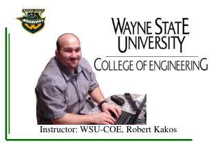 Instructor: WSU-COE, Robert Kakos