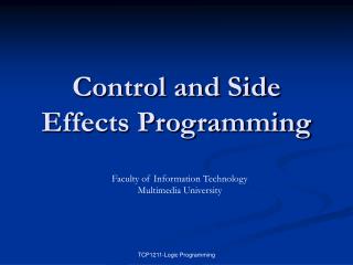 Control and Side Effects Programming