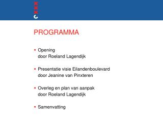 PROGRAMMA