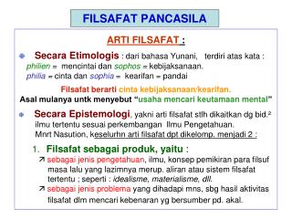 FILSAFAT PANCASILA