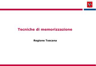 Tecniche di memorizzazione