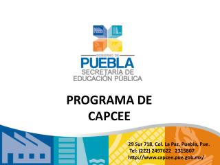 PROGRAMA DE CAPCEE