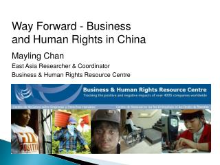Way Forward - Business and Human Rights in China