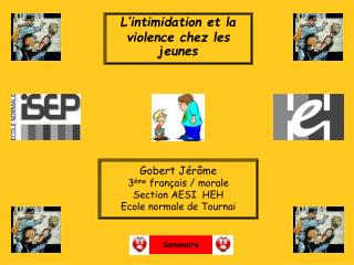 L’intimidation et la violence chez les jeunes