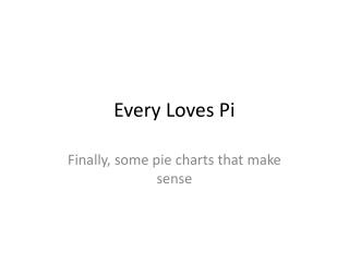 Every Loves Pi
