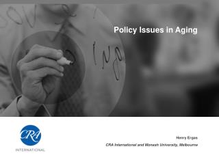 Policy Issues in Aging