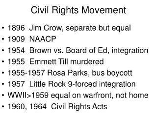 Civil Rights Movement