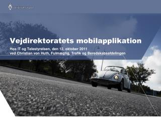 Vejdirektoratets mobilapplikation