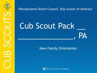 Cub Scout Pack __ _____________, PA