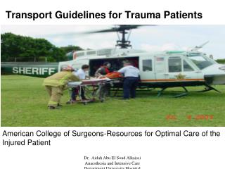 Transport Guidelines for Trauma Patients