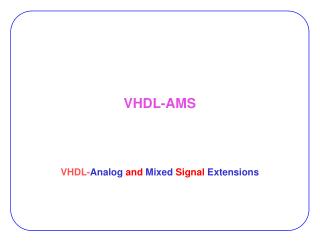 VHDL-AMS