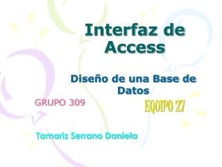 Interfaz de Access