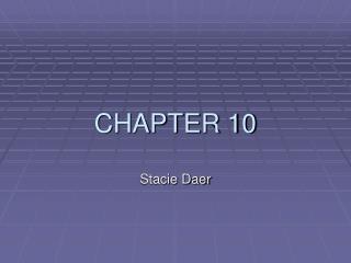 CHAPTER 10