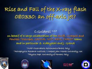 Rise and Fall of the X-ray flash 080330: an off-axis jet?