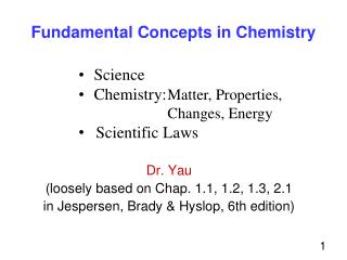 Fundamental Concepts in Chemistry