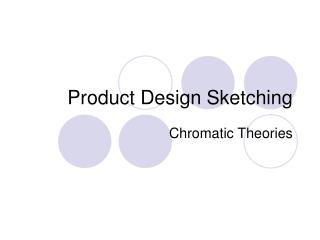 Product Design Sketching