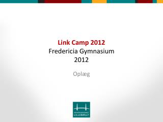 Link Camp 2012 Fredericia Gymnasium 2012