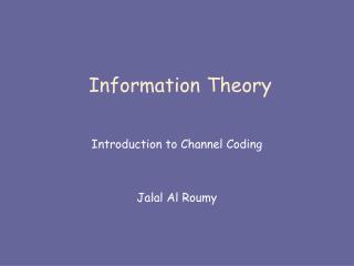 Information Theory