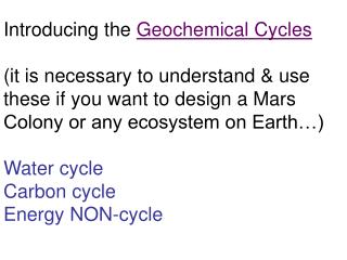 Water Cycle…97% ocean