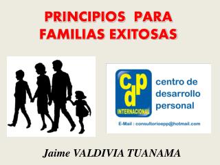 PRINCIPIOS PARA FAMILIAS EXITOSAS