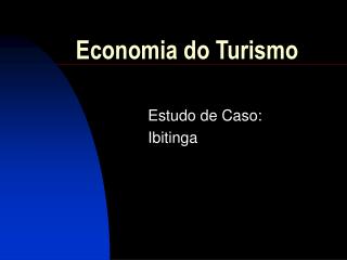 Economia do Turismo