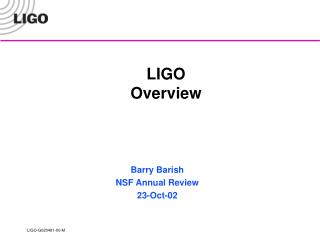 LIGO Overview