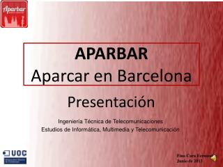 APARBAR Aparcar en Barcelona