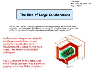 The Rise of Large Collaborations